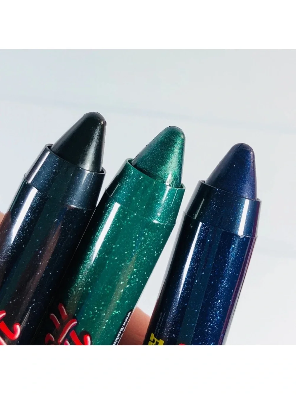 Trio Glitter Gel Eyeliner Set - Blue, Black, Green Kit NIB